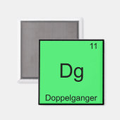 Dg - Dopelganger化学要おもしろい素シンボル マグネット (正面/裏面)