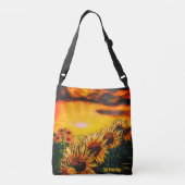 DG Paintings ひまわりの花畑 トートバッグ (裏面)