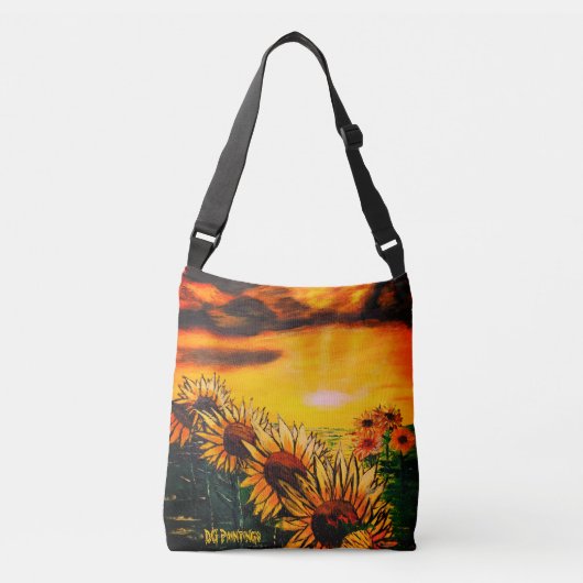 DG Paintings ひまわりの花畑 トートバッグ (正面)