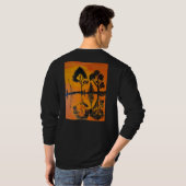 DG Paintings 夕日の反射 長袖Tシャツ Tシャツ (裏面フル)