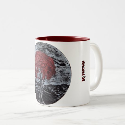 DG Paintings Crimson Leaves Mug ツートーンマグカップ (正面右)