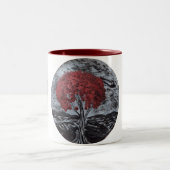 DG Paintings Crimson Leaves Mug ツートーンマグカップ (中央)