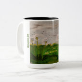 DG Paintings Dandelion Field ツートーンマグカップ (正面左)