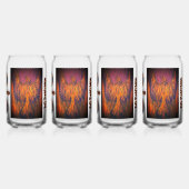 DG Paintings Fire Phoenix Drinkware Set ガラス缶 (裏面)