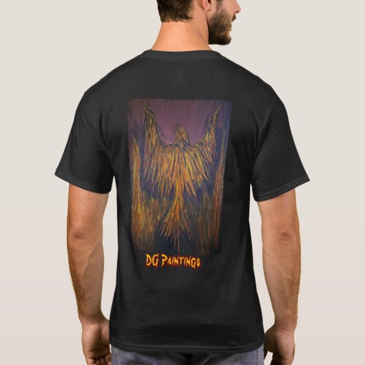 DG Paintings Fire Phoenix ver.2 Tシャツ (裏面)