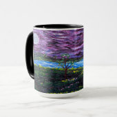 DG Paintings Full Moon Flower Valley Mug マグカップ (正面左)