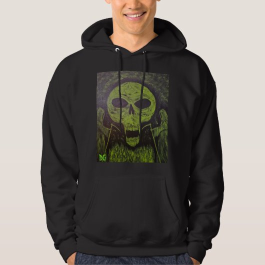 DG Paintings Grim Reaper Skull Sweatshirt パーカ (正面)
