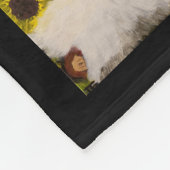 DG Paintings Mystical Sunflowers with Gnomes  フリースブランケット (角)