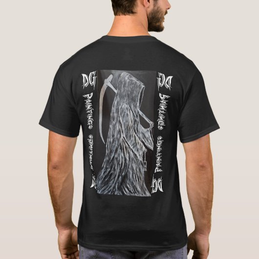 DG Paintings Reaper Reflection T-Shirt Tシャツ (裏面)