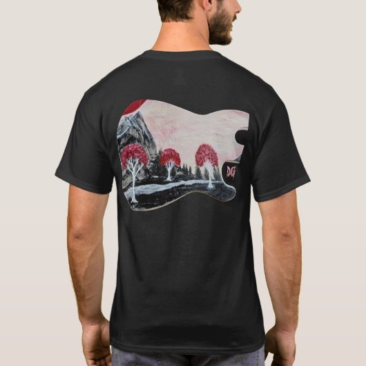 DG Paintings Red Sun Valley shirt Tシャツ (裏面)