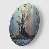 DG Paintings Resting Reaper ラージ壁時計 (傾斜)