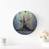 DG Paintings Resting Reaper ラージ壁時計 (ホーム)