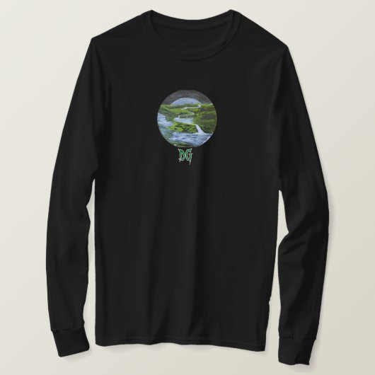 DG Paintings Rising Moon River Tシャツ V3 (デザイン正面)