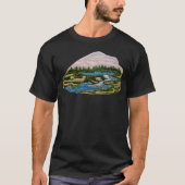 DG Paintings rock waterfall shirt  Tシャツ (正面)