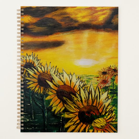 DG Paintings Sunflower Fields  プランナー手帳 (正面)