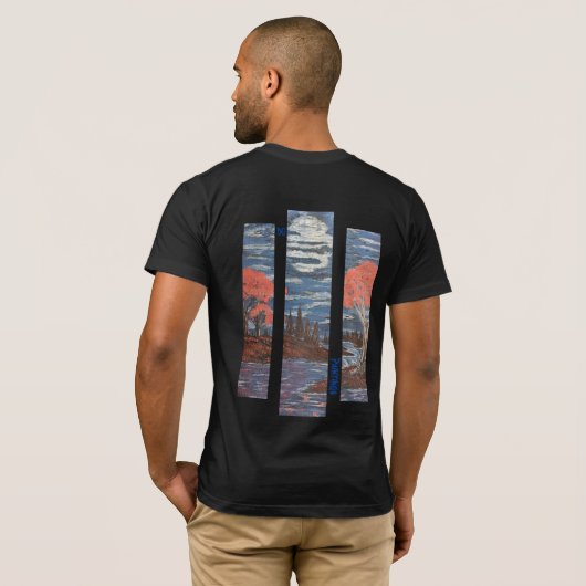 DG Paintings Sunset / Full Moon River  T-Shirt Tシャツ (裏面フル)