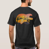 DG Paintings Sunset Lake Guitar Shirt Tシャツ (裏面)