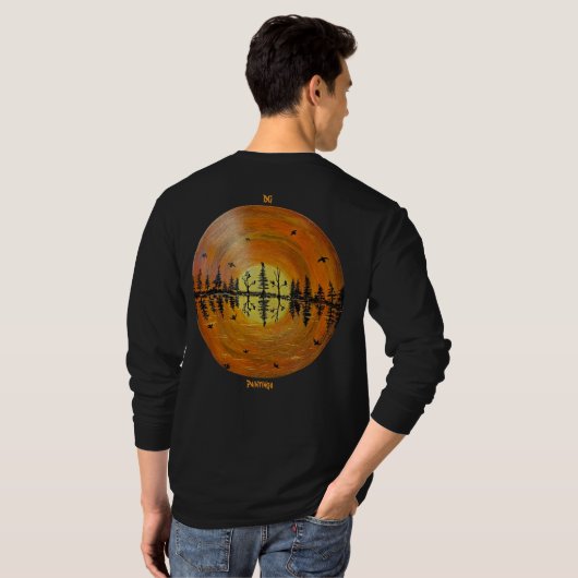 DG Paintings Sunset reflections long sleeve VER.2 Tシャツ (裏面フル)