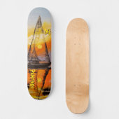 DG Paintings Sunset Sail スケートボード (正面)