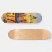 DG Paintings Sunset Sail スケートボード (横)