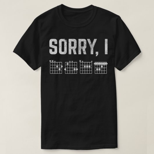 Dgafの隠しメッセージギタおもしろいーコードFor Tシャツ (デザイン正面)
