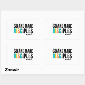 DGD 「行って弟子を作る」ステッカー 長方形シール