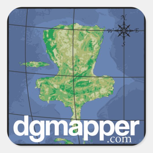 DGMapper.comシールのシート スクエアシール (正面)