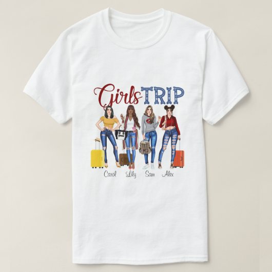 DH女パーソナライズされた子トリップシャツ、旅行用ギフト  Tシャツ (デザイン正面)