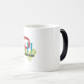 DH Wonders Logo Ceramic Coffee Mug | Minimal Brand モーフィングマグカップ (正面右)