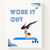 Dhagas Raakh Yoga – スパイラルノインスパイアートノート ノートブック (裏面)