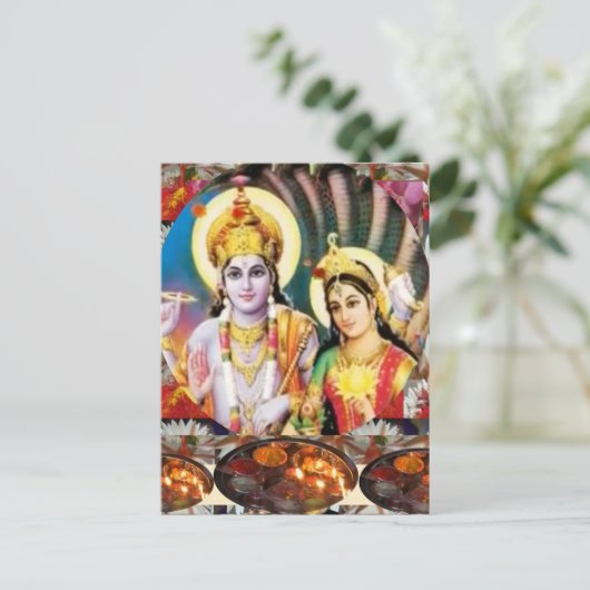DHAN Laxmi n Lord Vishnu: Display n Reference ポストカード (スタンド正面)
