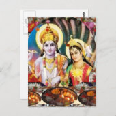 DHAN Laxmi n Lord Vishnu: Display n Reference ポストカード (正面/裏面)