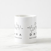 Dhanaペプチド名mug コーヒーマグカップ (中央)