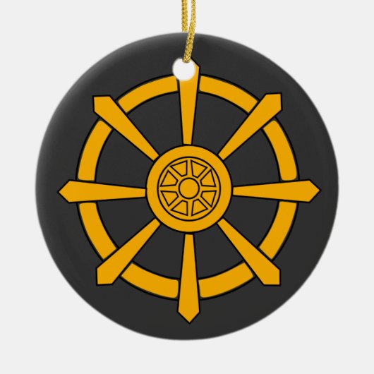 Dharmaの車輪 セラミックオーナメント (正面)