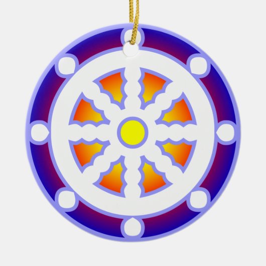 Dharmaの車輪 セラミックオーナメント (正面)