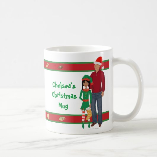 DHGのクッキー交換クリスマスのマグ コーヒーマグカップ (右)