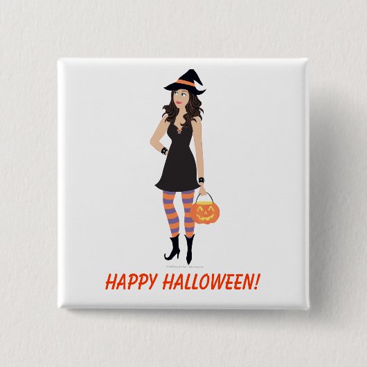 DHGの正方形ボタン 缶バッジ (正面)