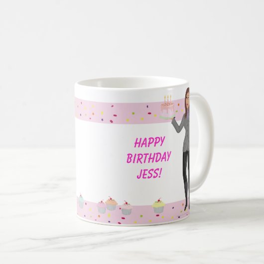 DHGの誕生日のマグ コーヒーマグカップ (正面右)