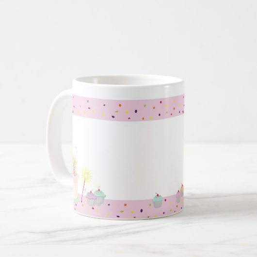 DHGの誕生日のマグ コーヒーマグカップ (正面左)