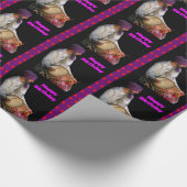 DholのドラムおよびBhangraのドラマー、ハッピーバースデー ラッピングペーパー (角)