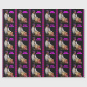 DholのドラムおよびBhangraのドラマー、ハッピーバースデー ラッピングペーパー (フラット)