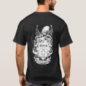 DHSの人のワイシャツ-暗闇の白 Tシャツ (裏面)