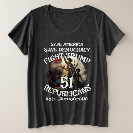 DHS FBI  プラスサイズTシャツ (デザイン正面)