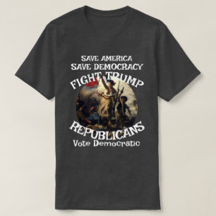 DHS FBI CBP アメリカ政治選挙 投票 フラッグ Tシャツ
