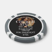 DHS FBI CBP アメリカ 国旗 愛国主義 政治 ポーカーチップ (シングル)