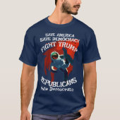 DHS FBI CBP ガビン・ニューサム 大統領 民主党 x Tシャツ (正面)