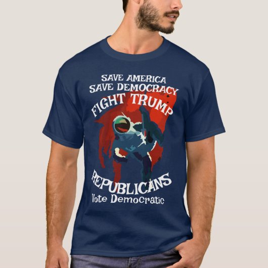 DHS FBI CBP ガビン・ニューサム 大統領 民主党 x Tシャツ (正面)