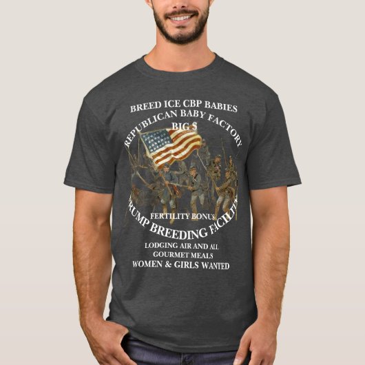 DHS FBI CBP トランプ 共和党 アメリカ USA 6 Tシャツ (正面)