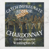 DHS FBI CBP トランプ 大統領 愛国主義 キャンペーン ワインラベル (シングルラベル)