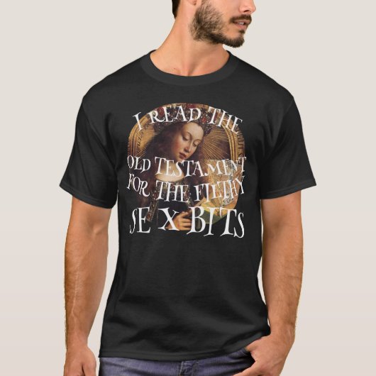 DHS FBI CBP 旧約聖書の汚いSEX部分を読む Tシャツ (正面)